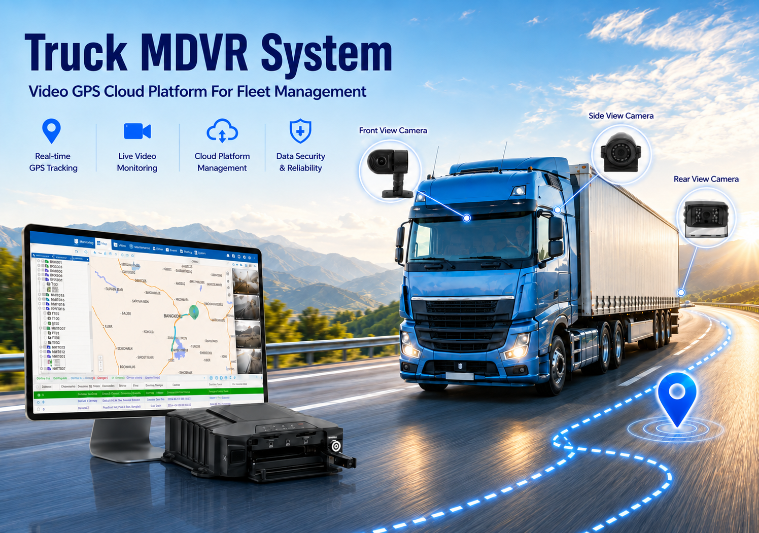 MDVR System for Trucks: How Video GPS and Cloud Platform Improve Fleet Management