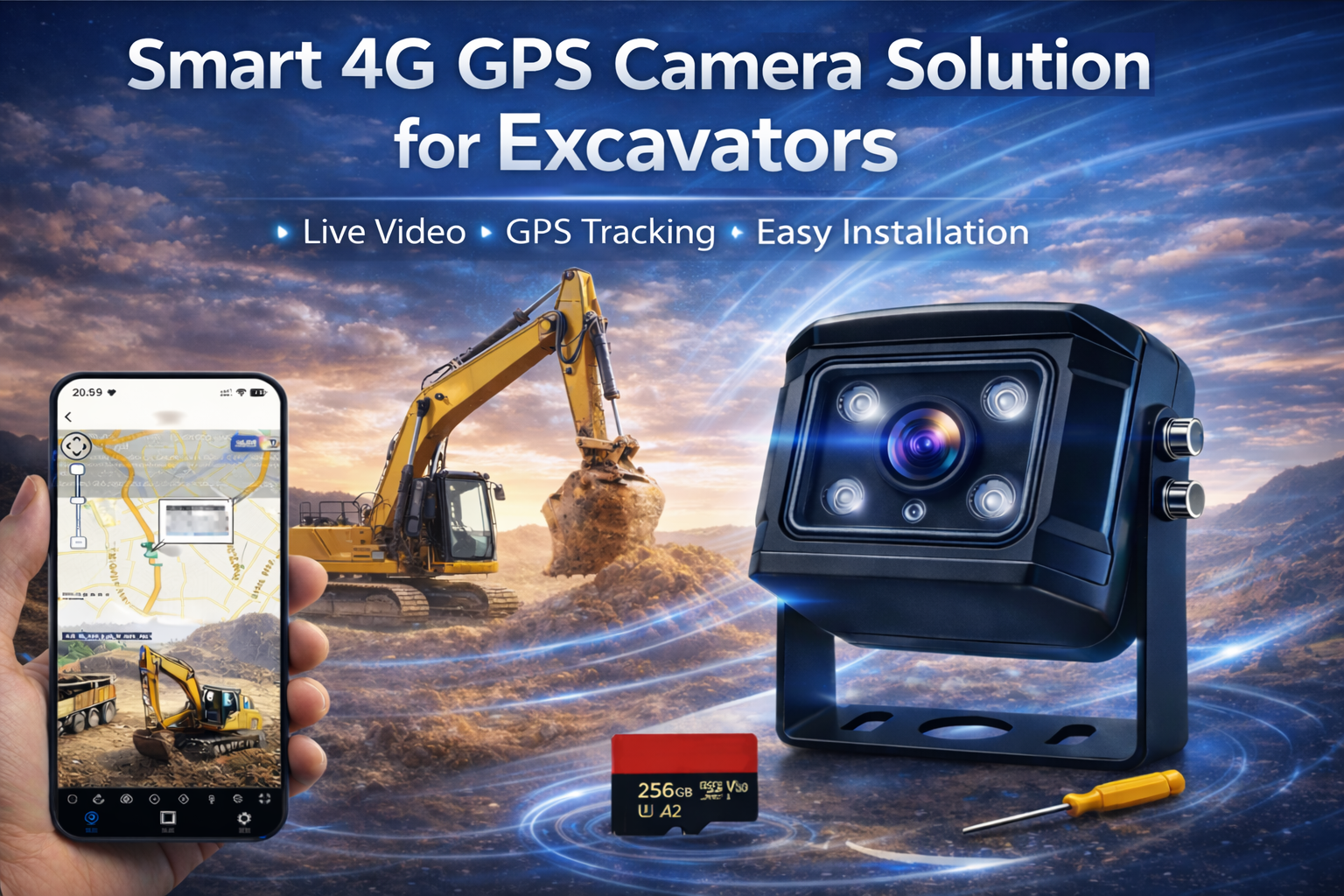 How 4G Excavator Camera Systems Improve Construction Equipment Monitoring and Reduce Costs.