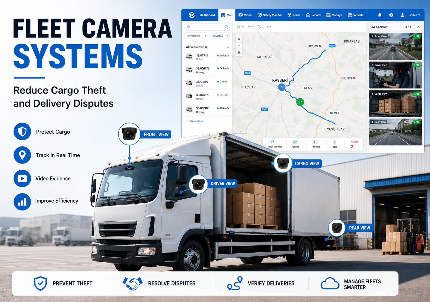 How Fleet Camera Systems Help Reduce Cargo Theft and Delivery Disputes？