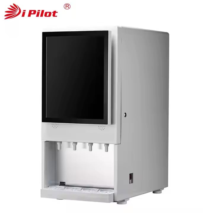 Dispensador de Suco Inteligente com Tela LCD de Toque em Aço Inoxidável Quente e Frio