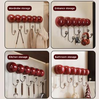 No-Drill HeavyDuty Wall Organizer Suction Cup Hook for Home Organization Load Capacity 5-10KG