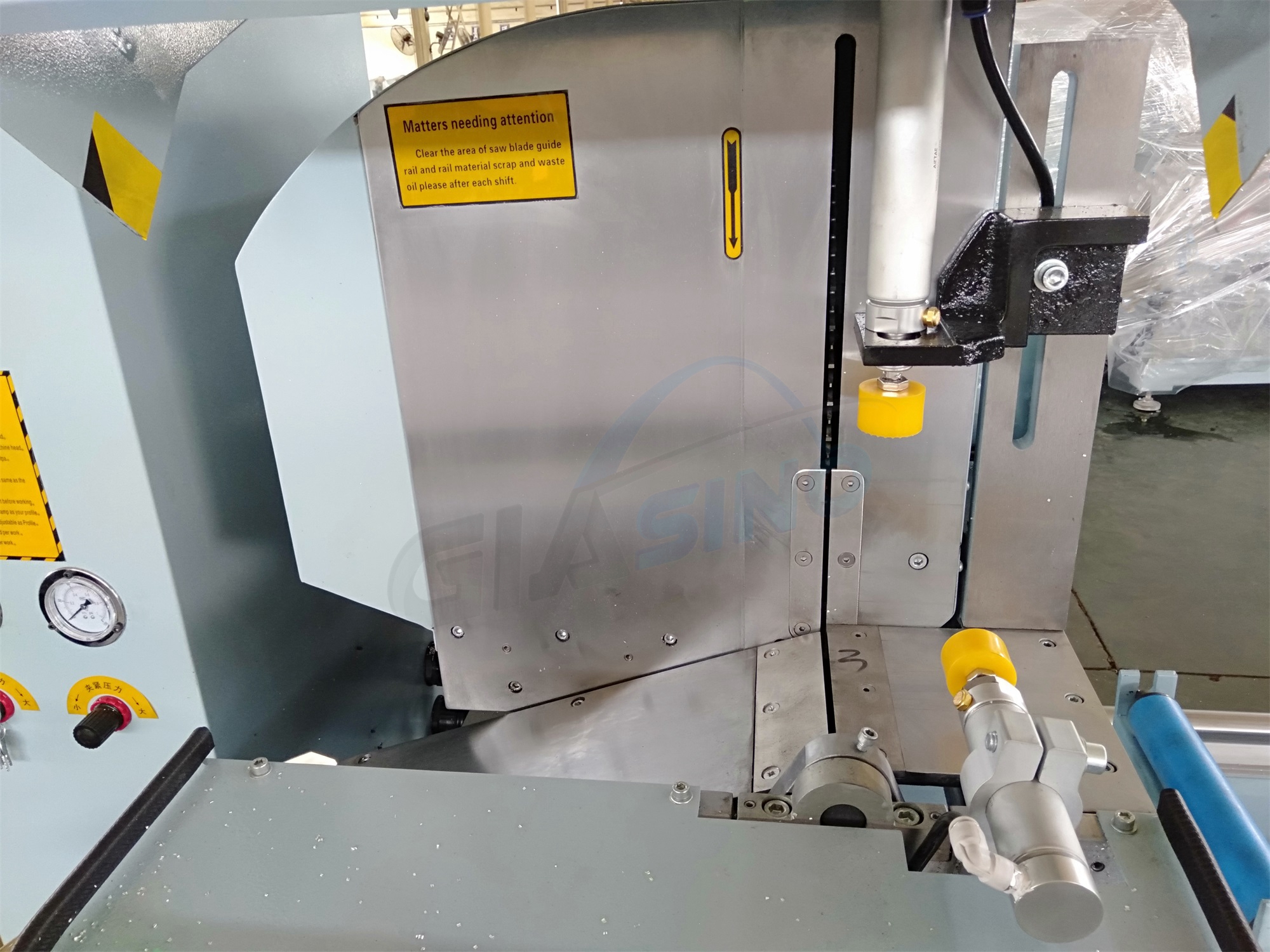 aluminum and pvc double head cnc cutting saw ljz2s 500x4200-4