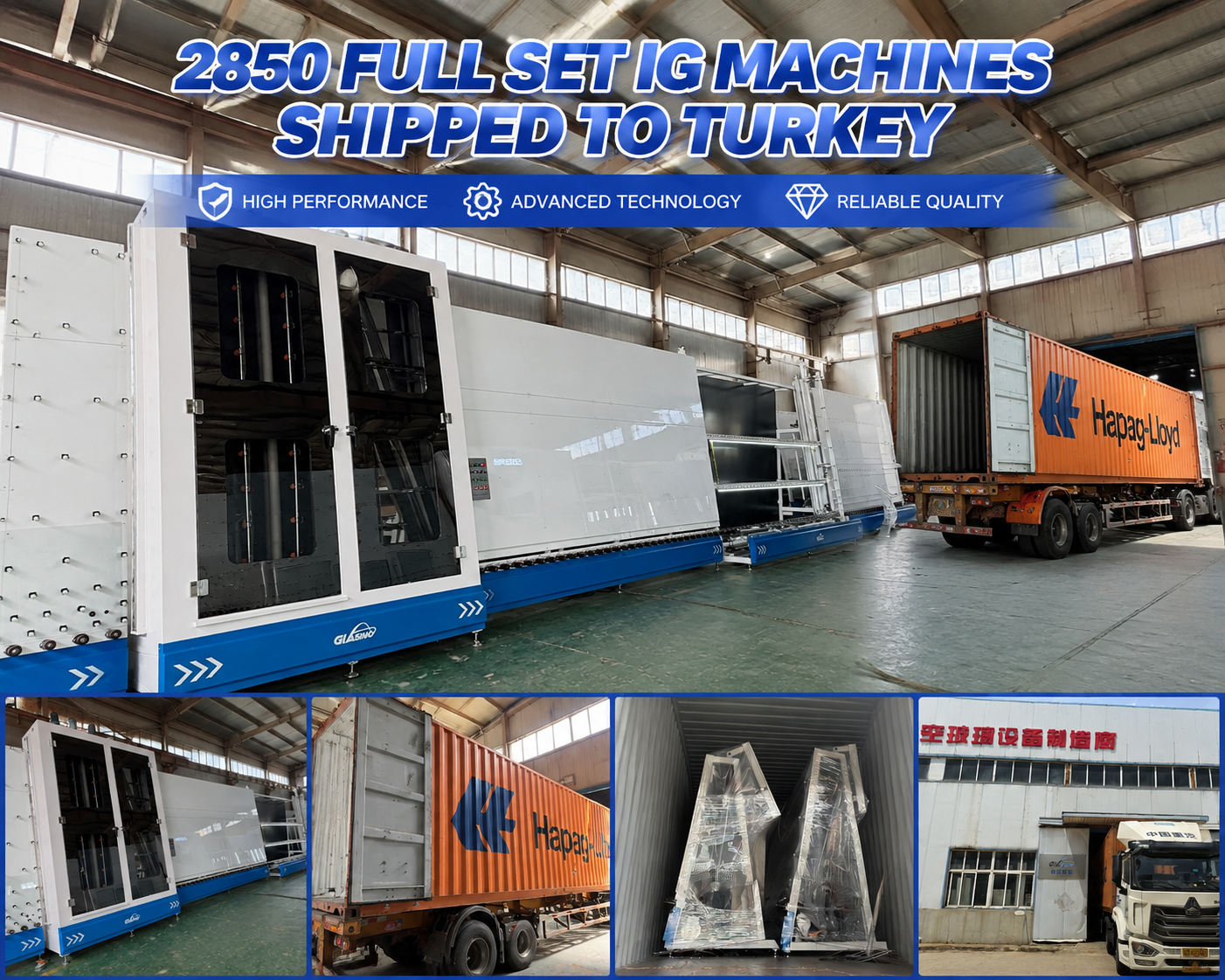 Another Successful Delivery! 2850 IG Glass Production Line Shipped to Turkey