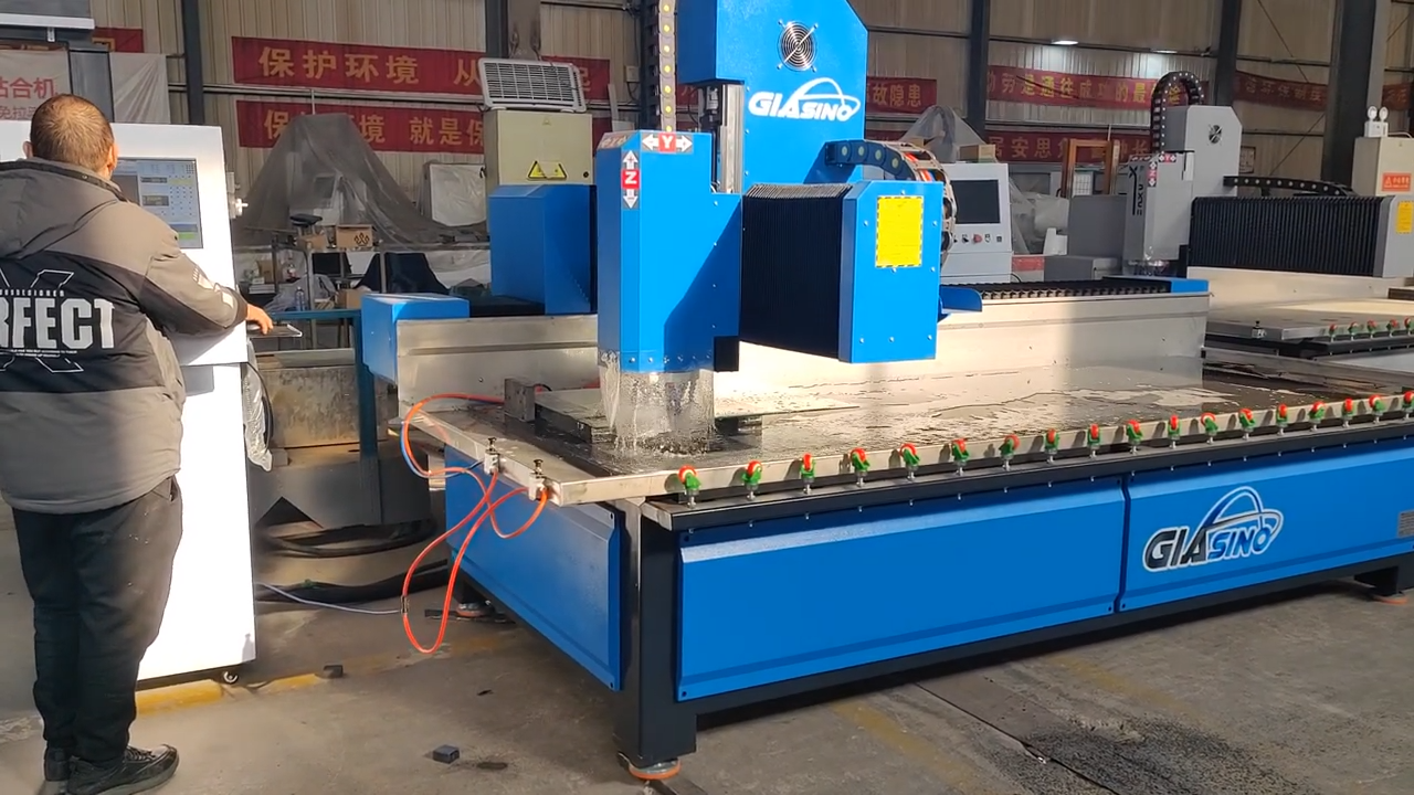 Glasino horizontal glass drilling milling machine is the new type of glass and slab milling equipment developed by our company.