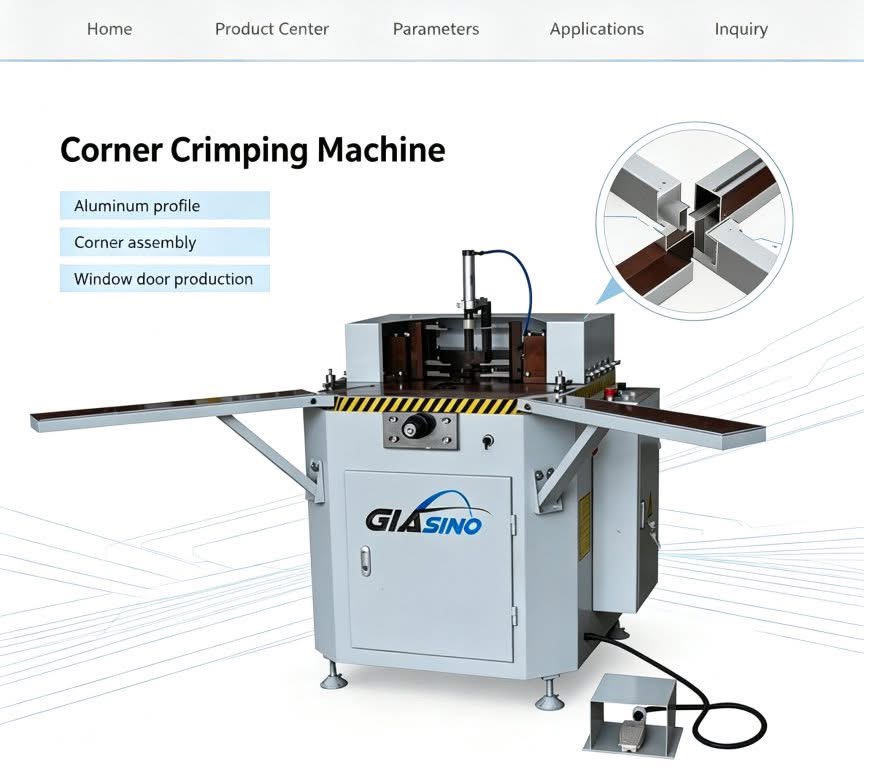 Single Head Corner Crimping Machine: Working Principle for Aluminium Door & Window Fabricatio