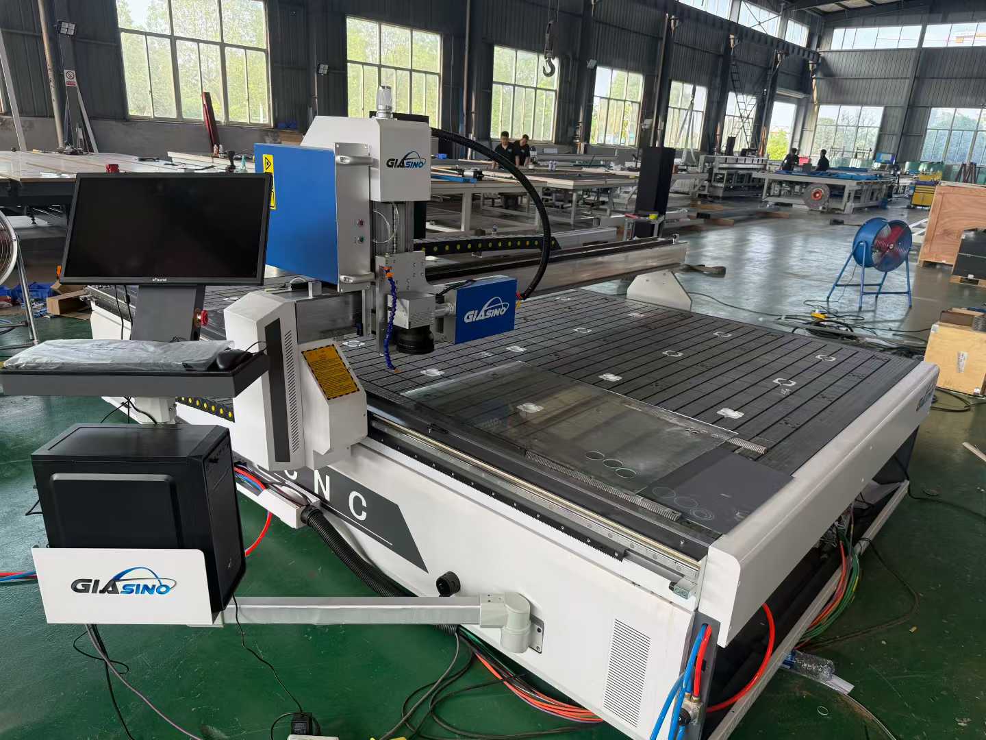 6133glass cutting line and full automatic glass storage machine shipping to Europe  Laser Glass Sandblasting Machine shipping to Egypt 