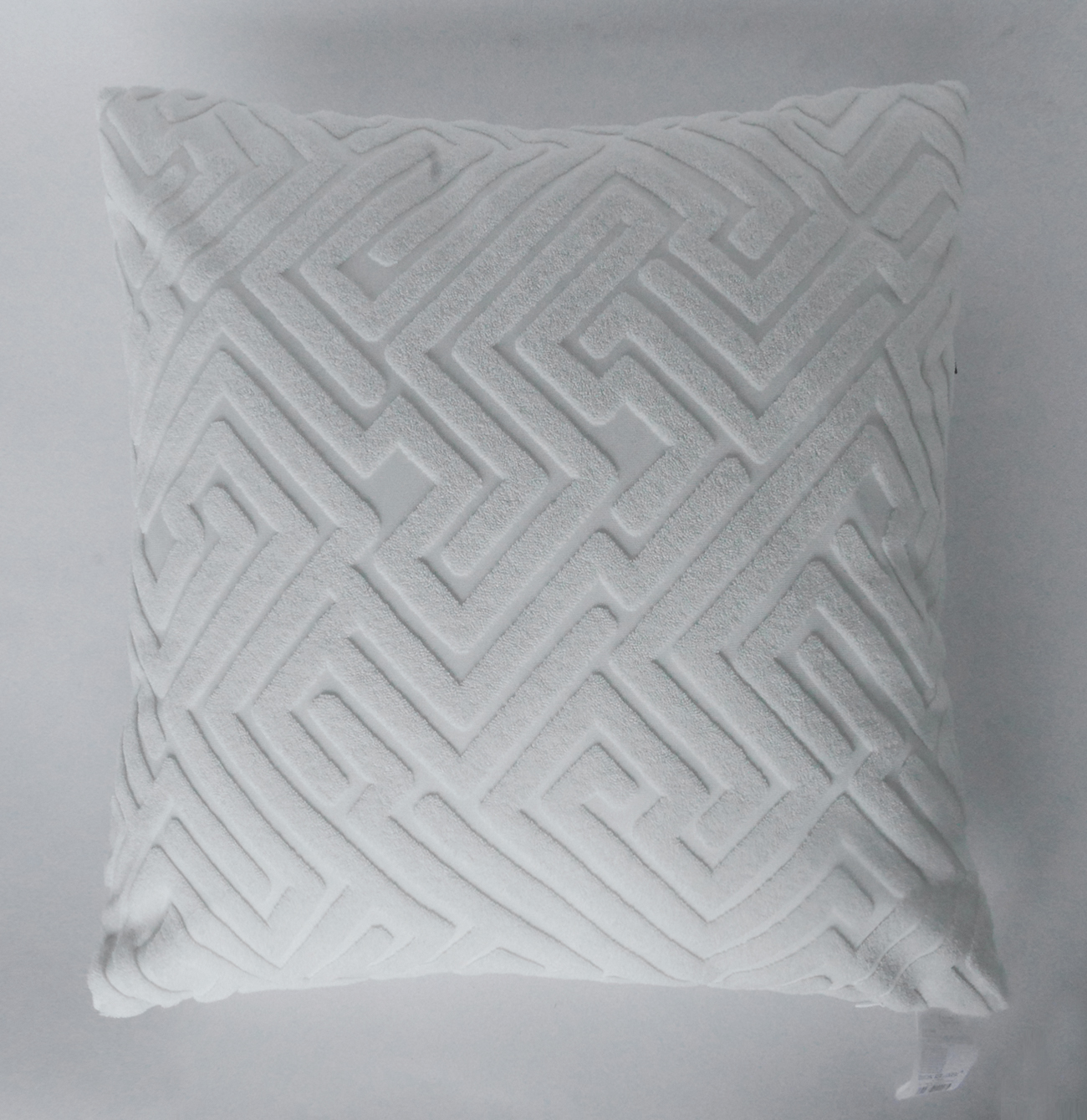 Geometric jacquard decorative cushion cover details