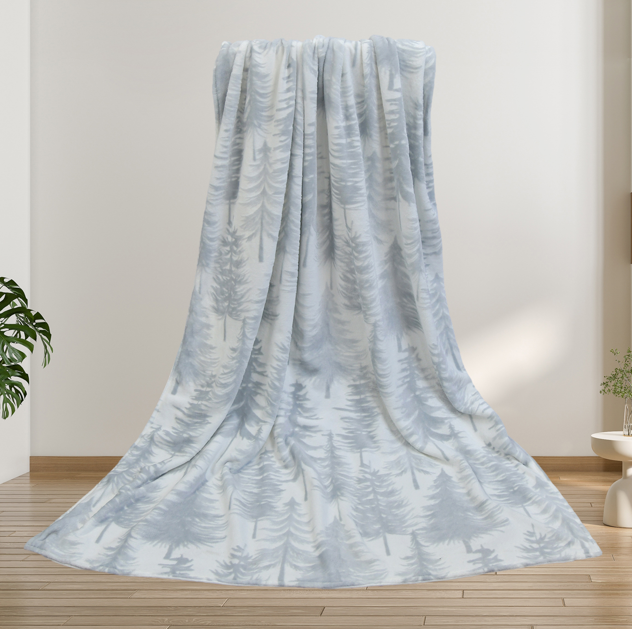 Plüsch-Wurfdecke in verschiedenen Designs, weiche Flanell- und Kunstfell-Dekordecke für Sofa, Couch, Bett und Wohnraumdekoration