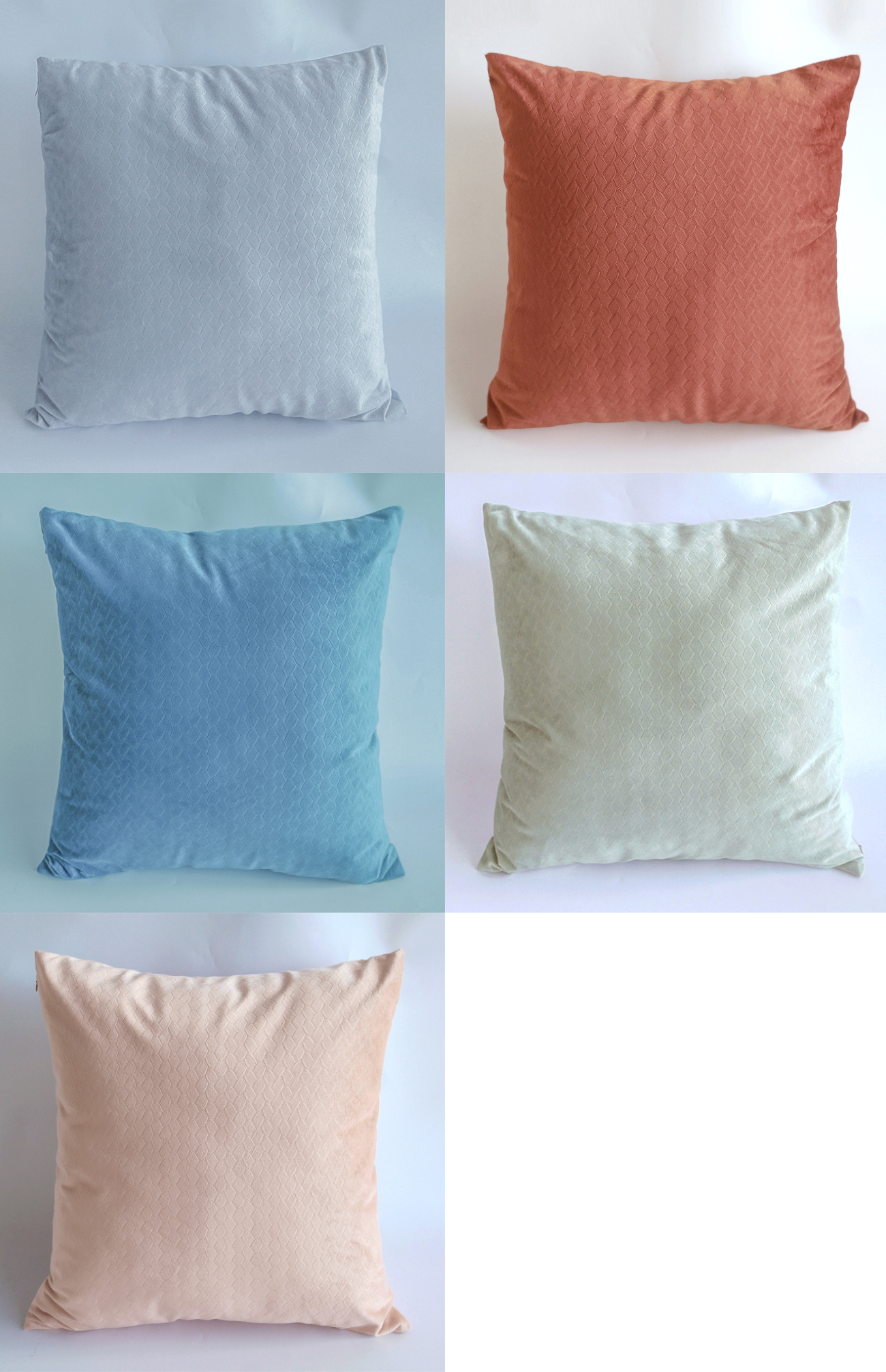 Embossed  velvet cushion cover manufacture