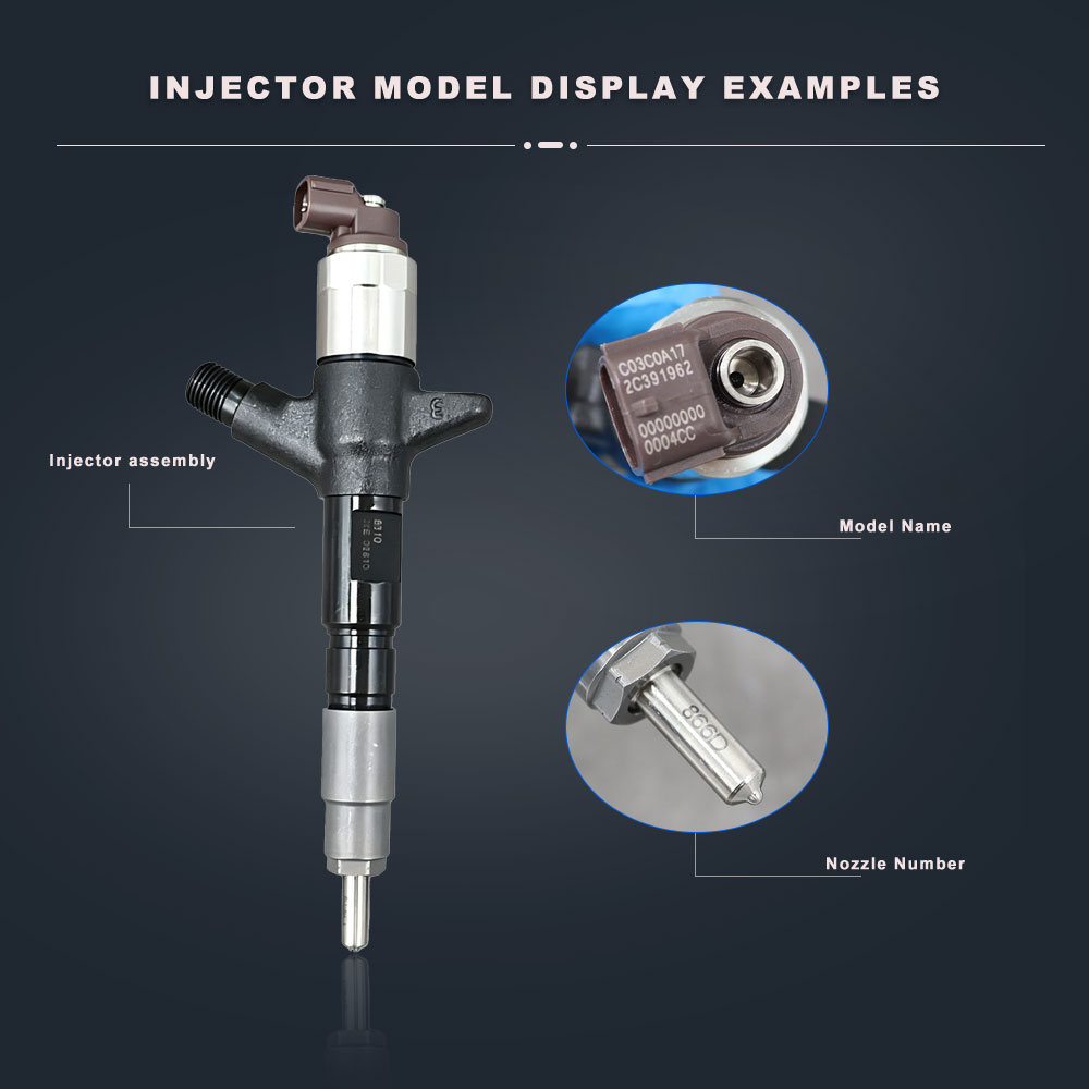 DXM Common Rail Injectors 095000-8310 33800-45701 3380045701 0950008310 Suitable for Truck Parts