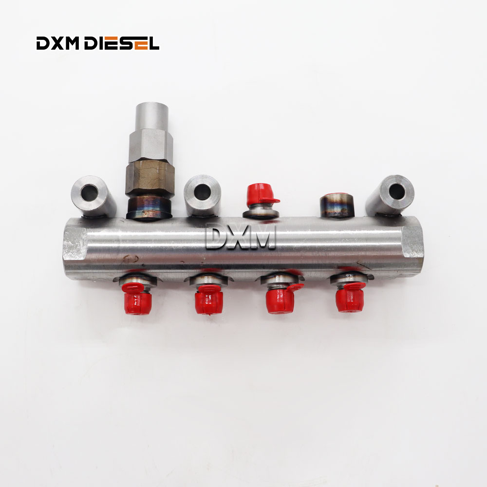 DXM 438-3414 Excavator Accessories Suitable for C4.4 C6.6 Engine Parts Fuel Common Rail Assembly 438-3414 438-3416 358-6634