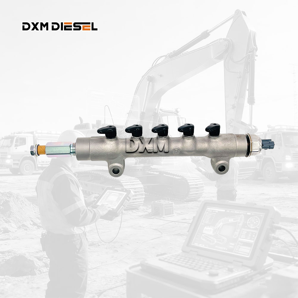 DXM 095600-5360 Fuel Common Rail 095600-5360 1J770-50600 For V3307 KX080-4 U55-4