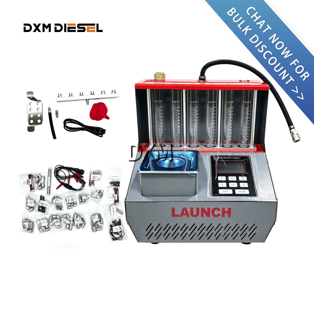 DXM Launch CNC802 GDI Piezo Injector Cleaner Tester Ultrasonic Fuel Injector Cleaning Testing Machine Common Rail Injector Tester