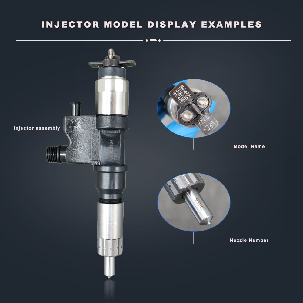 DXM 095000-5500 Truck Engine Parts Common Rail Diesel Fuel Injector 095000-5500 8-97367552-5 0950005500 8973675525
