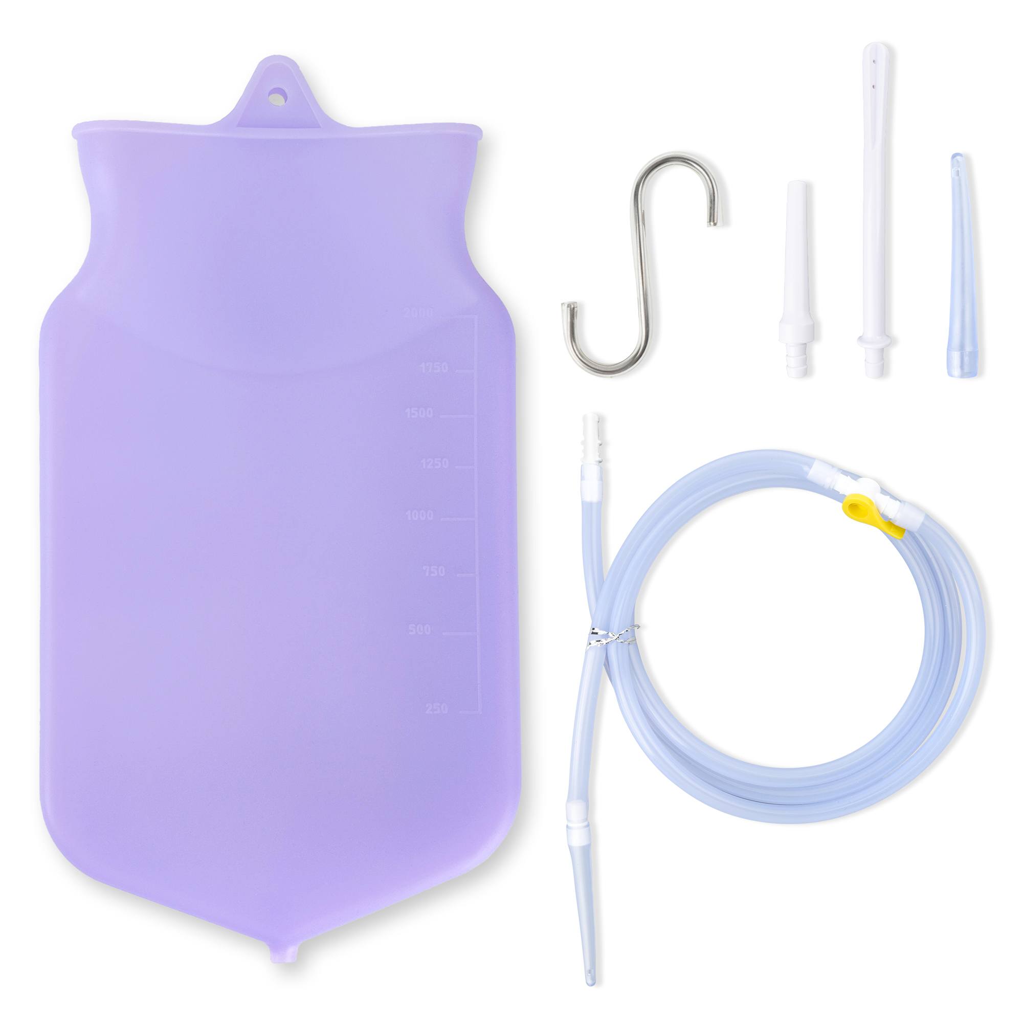 Silikon enema torba kiti