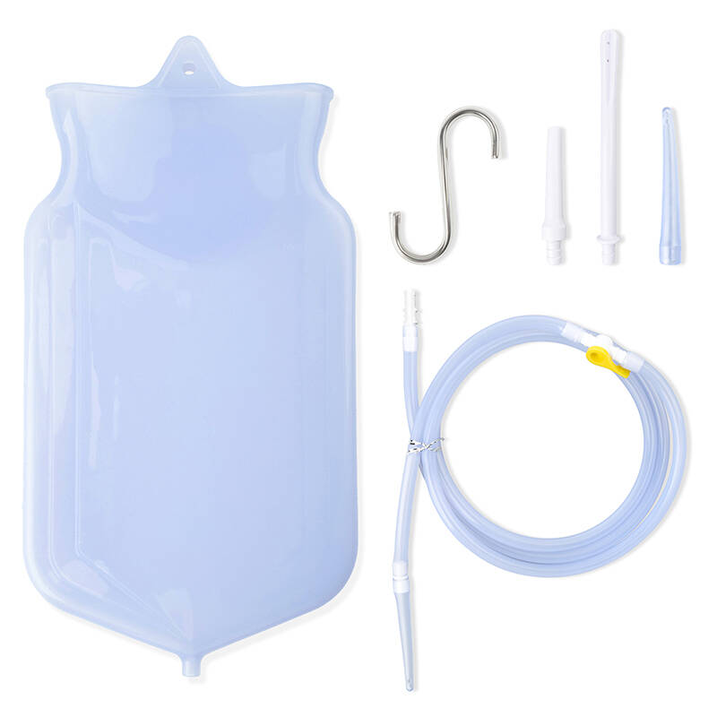 Silikon enema torba kiti