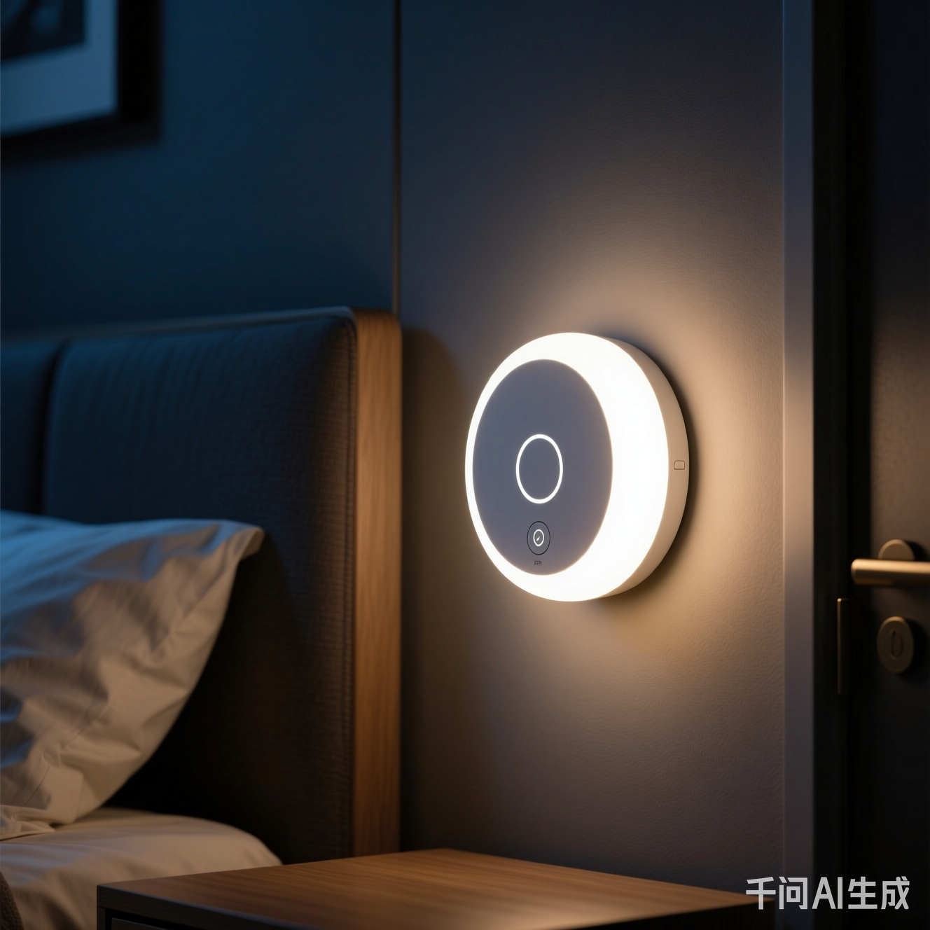 Luz nocturna inalámbrica con sensor de movimiento para uso junto a la cama y en el dormitorio