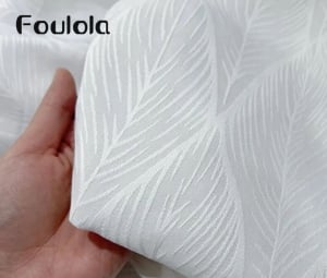 Foulola News: Szerokość 2,8-3,2 m, wysokiej jakości jedwabisty transparentny zasłon i tkanina --- YLS#/SMXHXNE