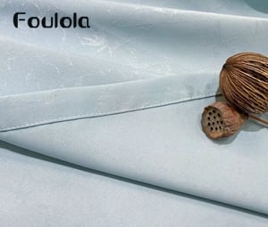 High-Density Subtle Jacquard Blackout Curtain – 446gsm, Triple-Weave 90-95% Shading, A-Class Eco, Acoustic & Thermal, 280CM & 320CM Width  | 968#
