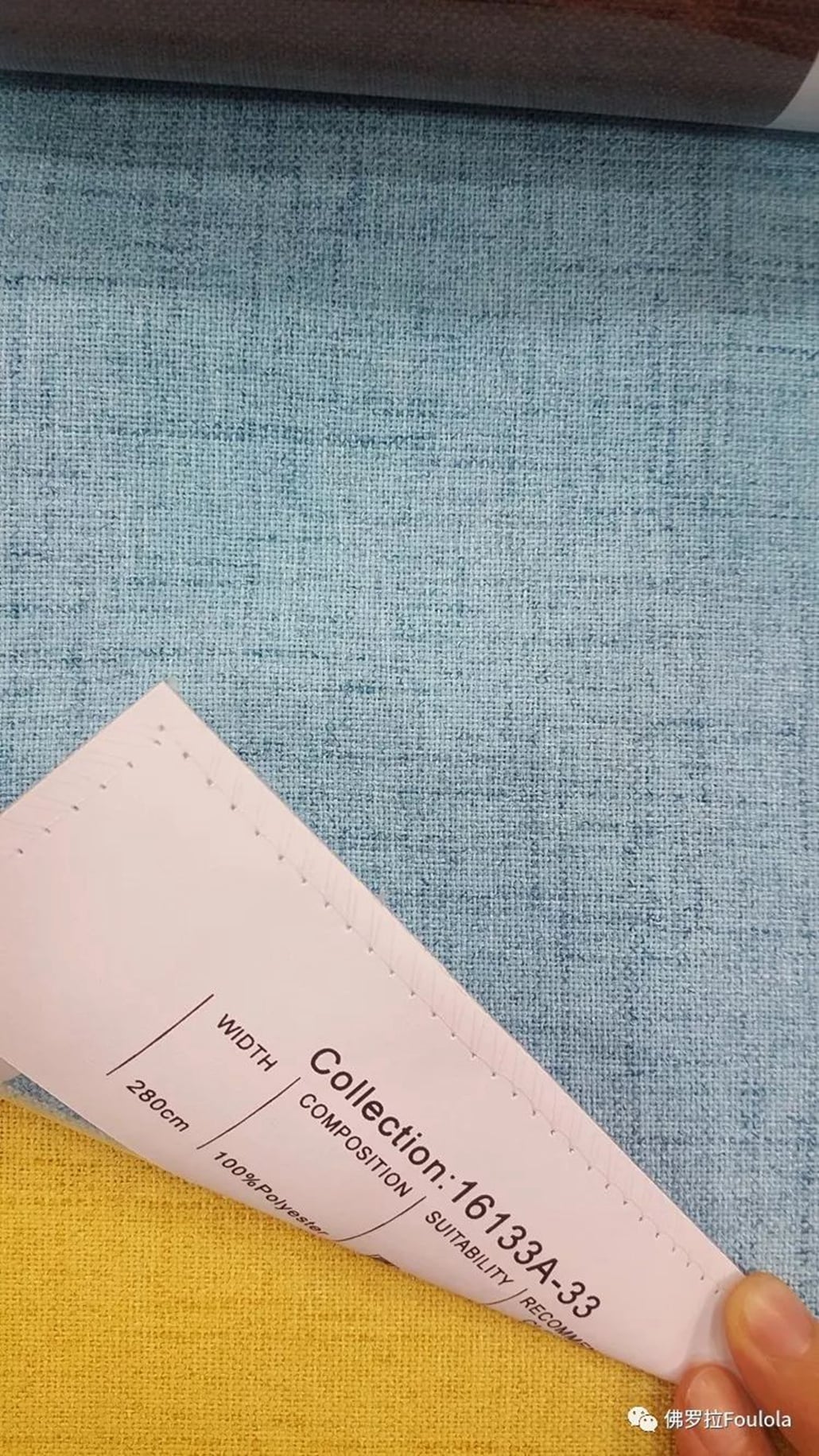 Foulola:16133A# Series,2.8/3.2m Two Sided Artwork Linen Fabric supplier
