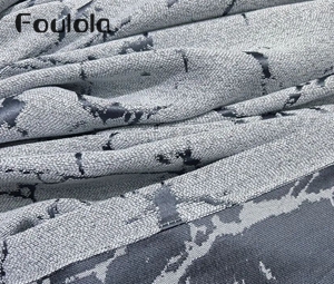 Foulola: 8005# – Tela decorativa para cortinas con estampado jacquard abstracto – Estilo industrial moderno, 257 g/m², acabado mate texturizado, ancho de 280 cm, 4 colores – Ideal para salas de estar, oficinas y espacios boutique