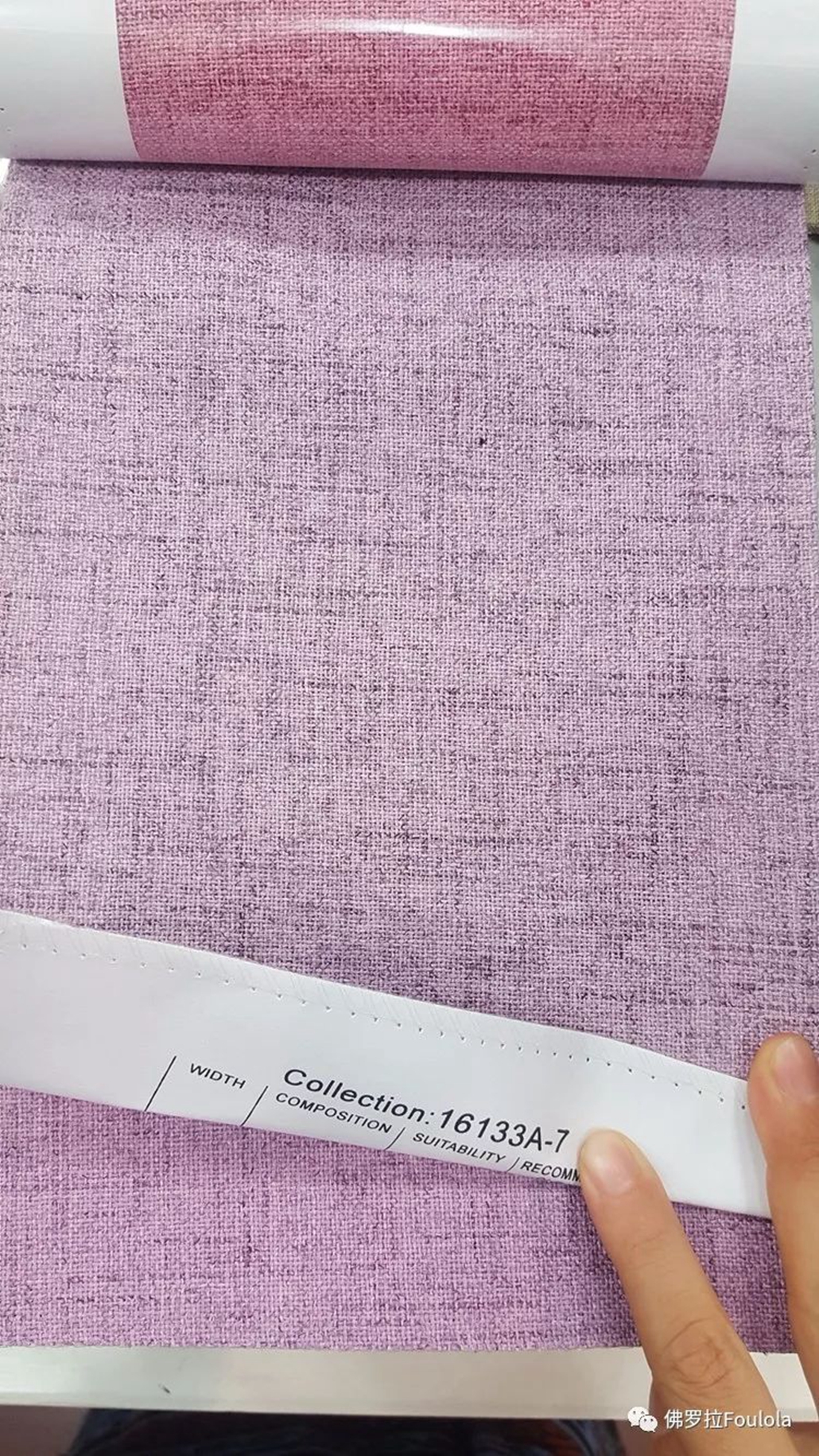 Foulola:16133A# Series,2.8/3.2m Two Sided Artwork Linen Fabric details