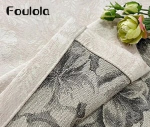 FoulolaNews:2,8/3,2 m Dwa boki Luksusowa Zasłona z Haftowanego Czynelu Jacquard --- BDMG/YYJN#