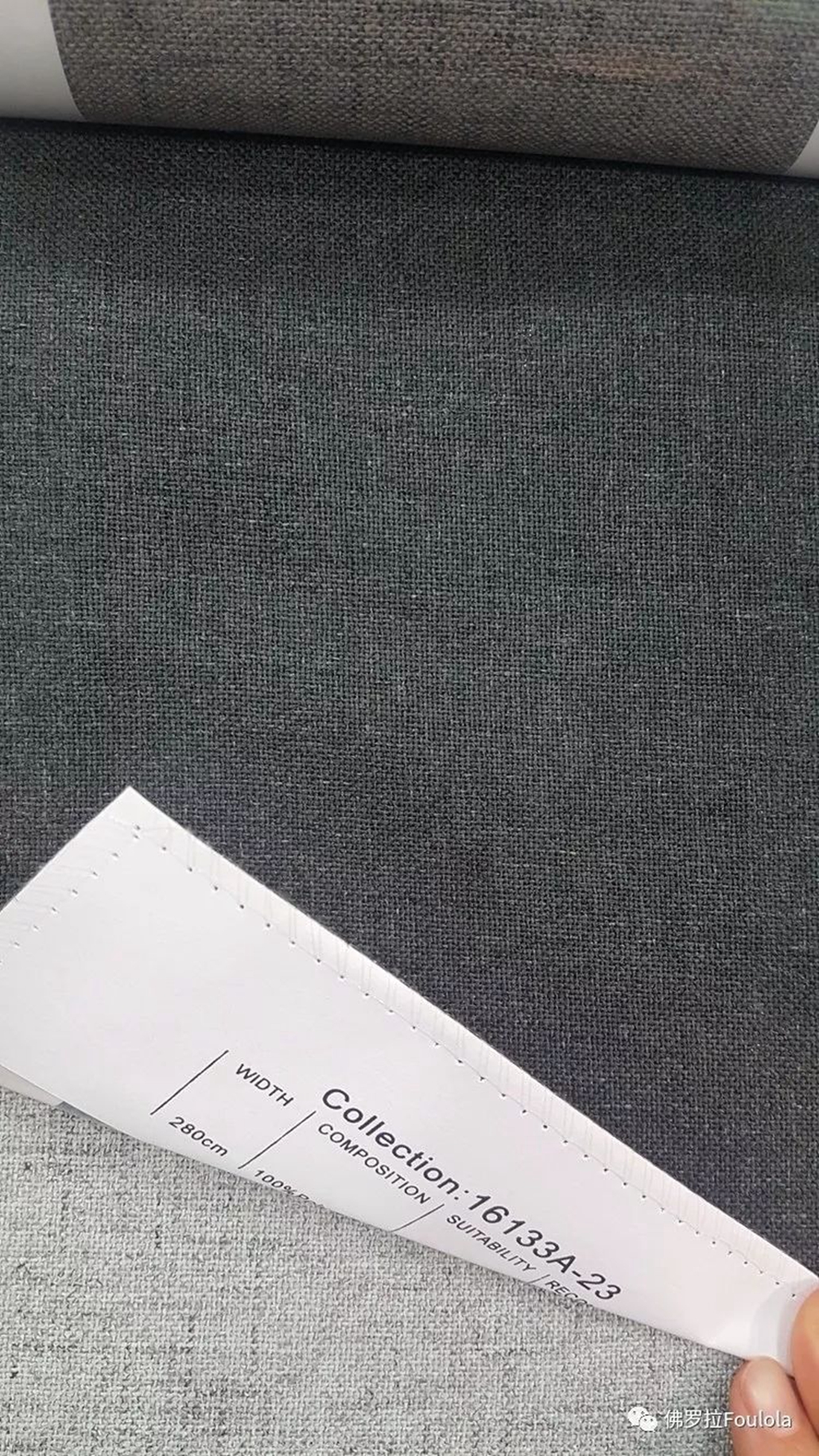 Foulola:16133A# Series,2.8/3.2m Two Sided Artwork Linen Fabric manufacture