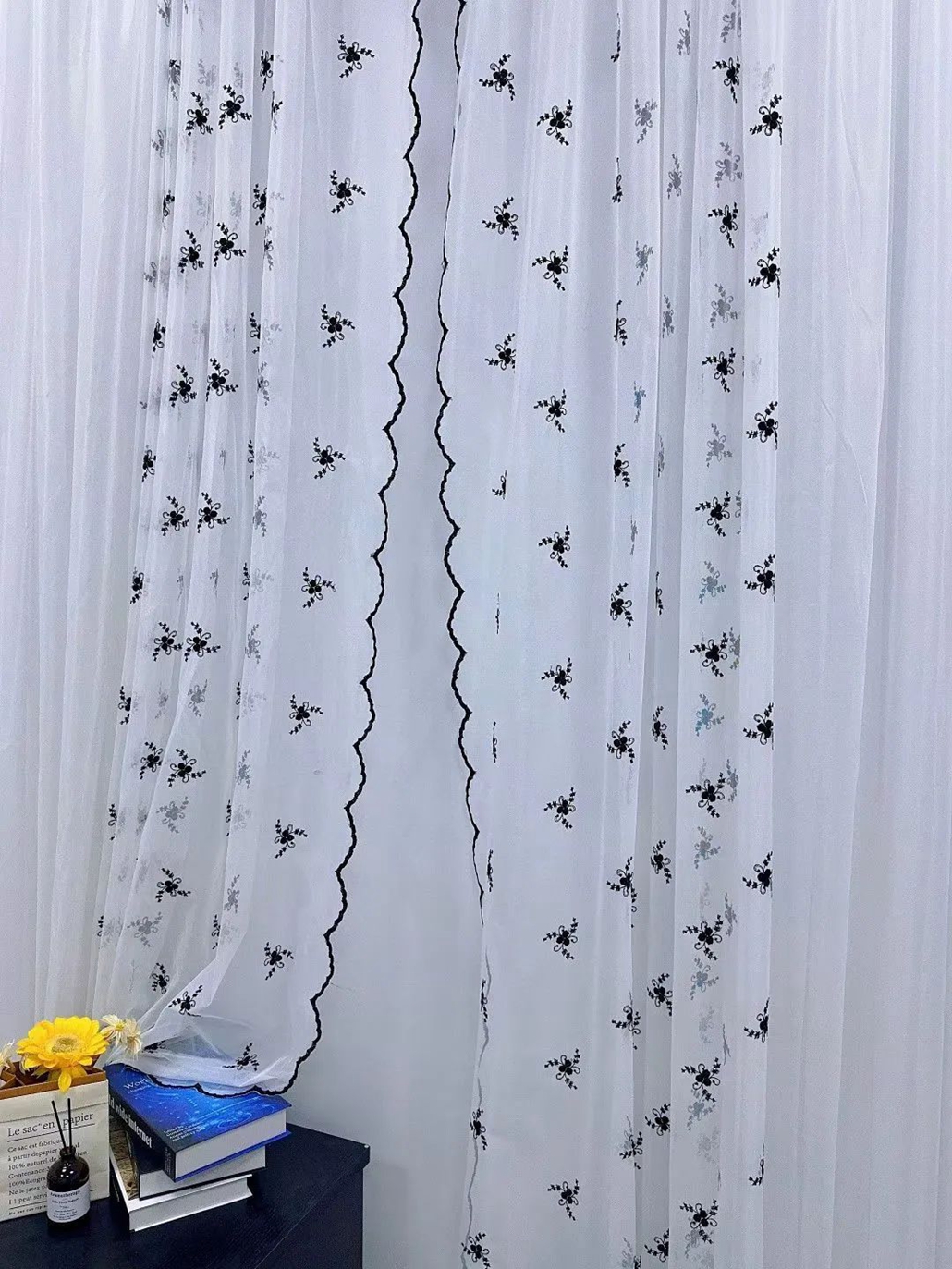 Foulola News:HDXZ/XYT/DKDG/XXLS/JGZ/SSEL/SWMT Embroidered Sheer factory