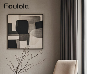 Foulola News: 16935# Seria, Laminacja Artowrk 100% Zasłona Przeciwko Światłu & Tkanina