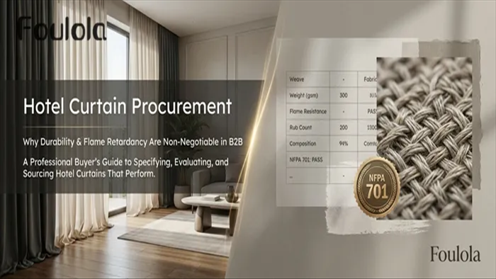 Hotel Curtain Procurement: Why Durability & Flame Retardancy Are Non-Negotiable in B2B