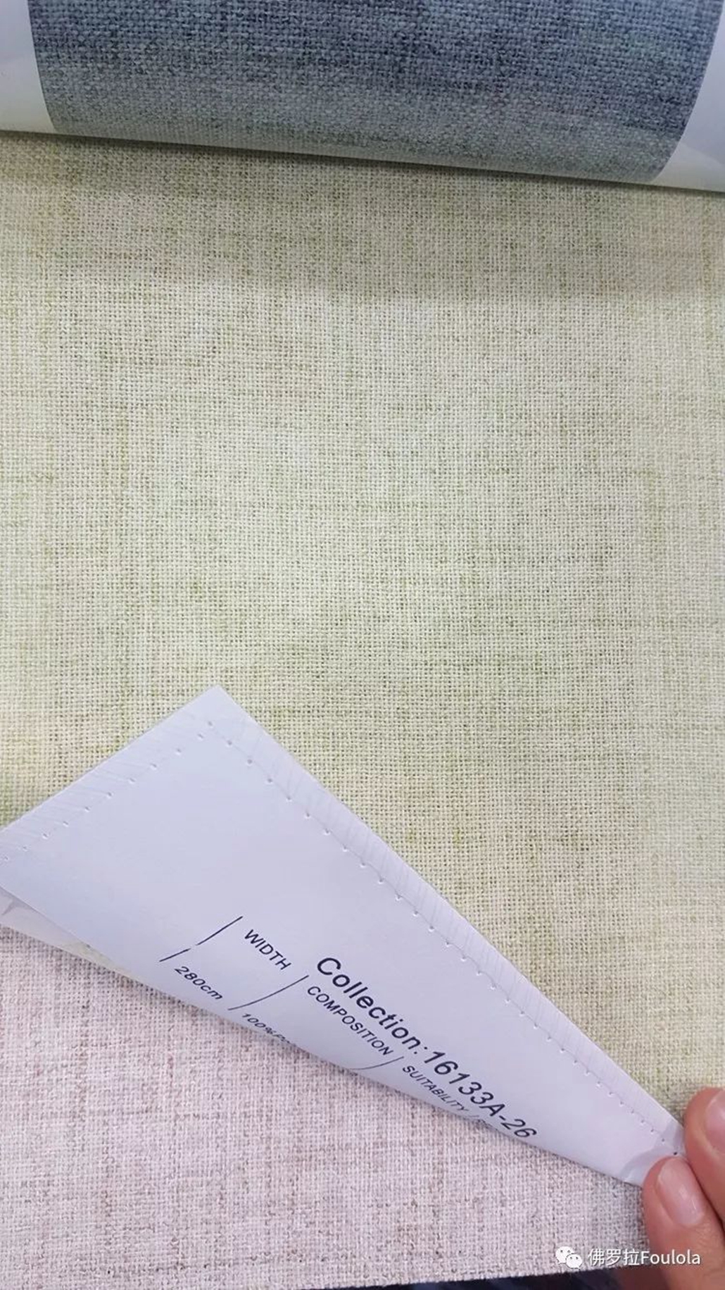 Foulola:16133A# Series,2.8/3.2m Two Sided Artwork Linen Fabric manufacture