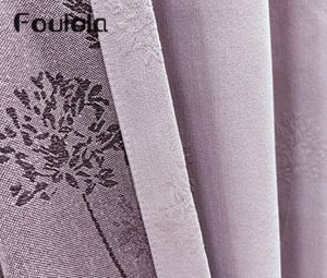 Foulola News: Luksusowa zasłona jacquardowa z chenillu, matująca, czarna MHT/YSL
