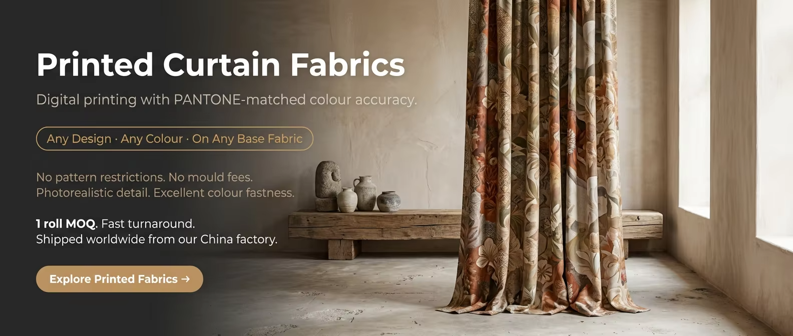 Printed Curtain Fabric
