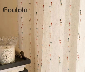 Foulola News: WF5# High Grade Linen Style Sheer Curtains