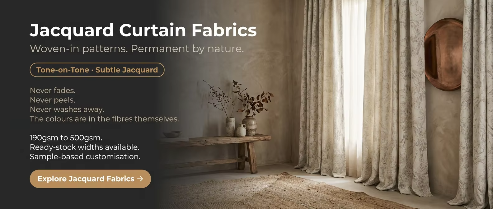Jacquard Curtain Fabric