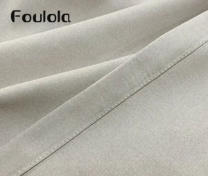 Foulola: 666# – Double-Sided Plain Linen 90-95% Blackout Curtain – 393GSM Triple-Weave, Acoustic & Thermal, Soft Drape, 280CM & 340CM Width, 7 Colours