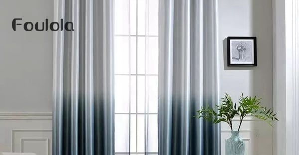 Foulola: 90% Blackout Printed & Embossed Curtain Fabric
