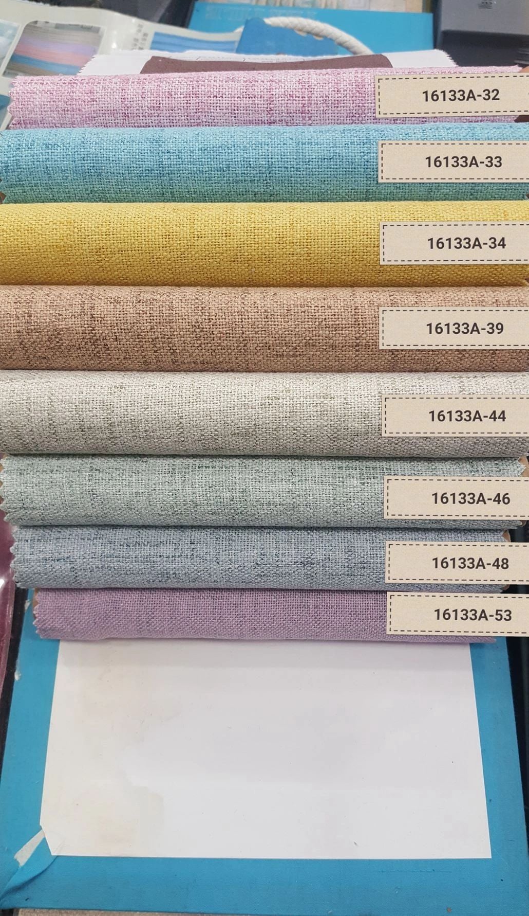 Foulola:16133A# Series,2.8/3.2m Two Sided Artwork Linen Fabric factory