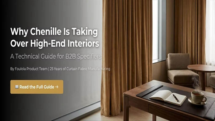 Why Chenille Is Taking Over High-End Interiors — A Technical Guide for B2B Specifiers