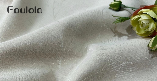 Foulola News：9923# Chenille Jacquard Feather Blackout curtain