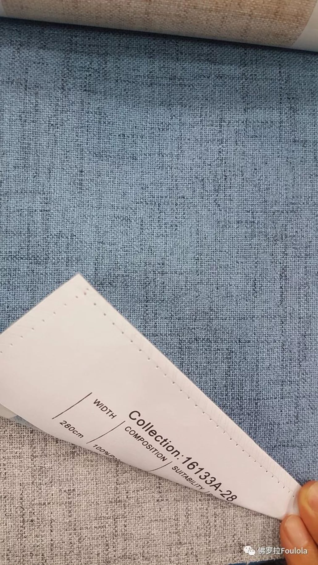Foulola:16133A# Series,2.8/3.2m Two Sided Artwork Linen Fabric manufacture