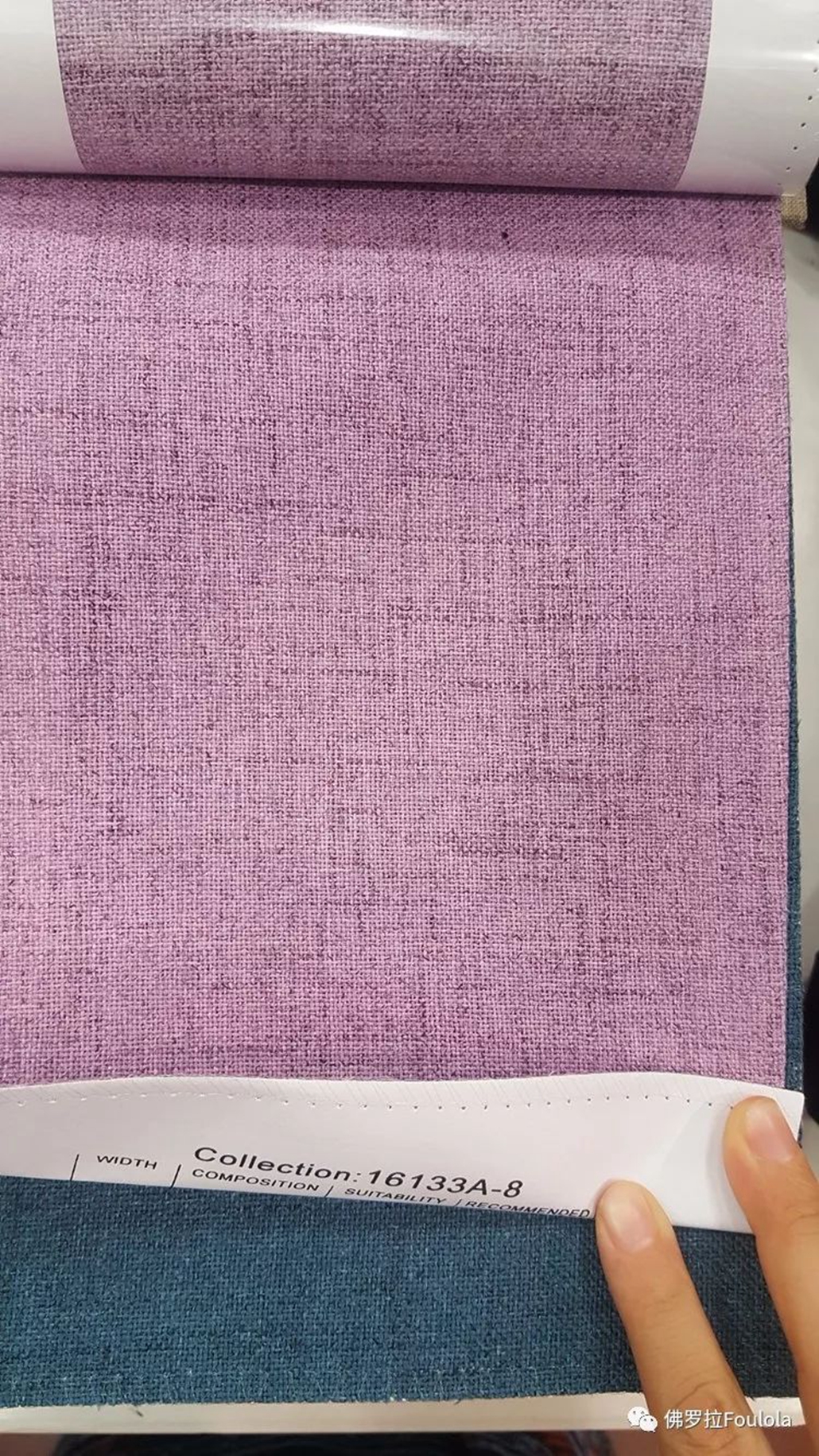Foulola:16133A# Series,2.8/3.2m Two Sided Artwork Linen Fabric manufacture