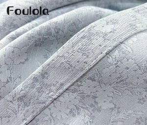 Foulola News: Luksusowa dwustronna kotka żakardowa z czarną warstwą przeciwsłoneczną o szerokości 280 cm / 320 cm — model 2611#