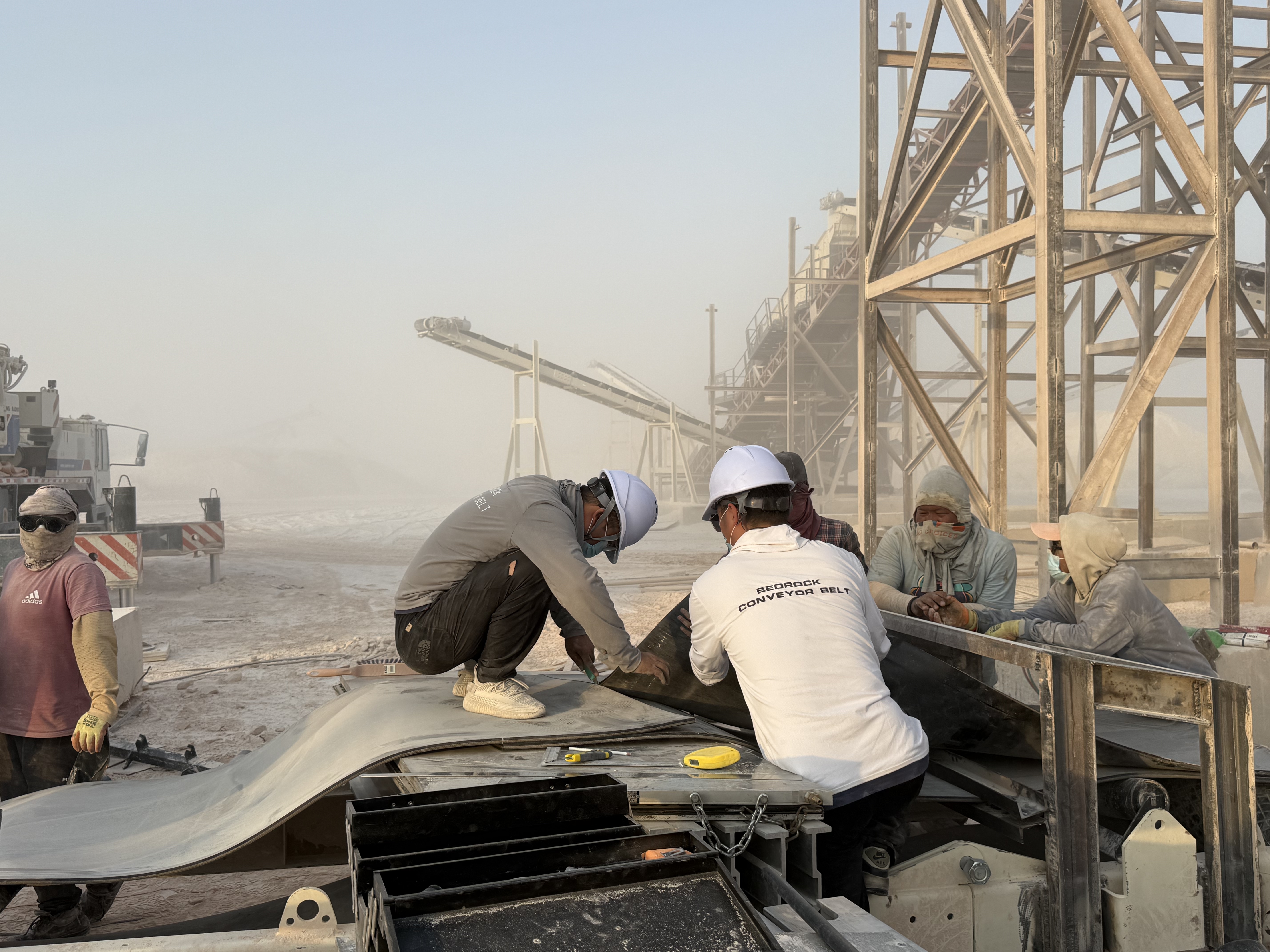 Saudi Arabia Conveyor Belt Hot Vulcanizing Joint & On-Site Maintenance