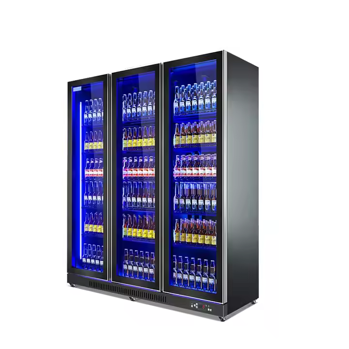3 Glass Doors Full Screen bar Beer Cooler LF-1440