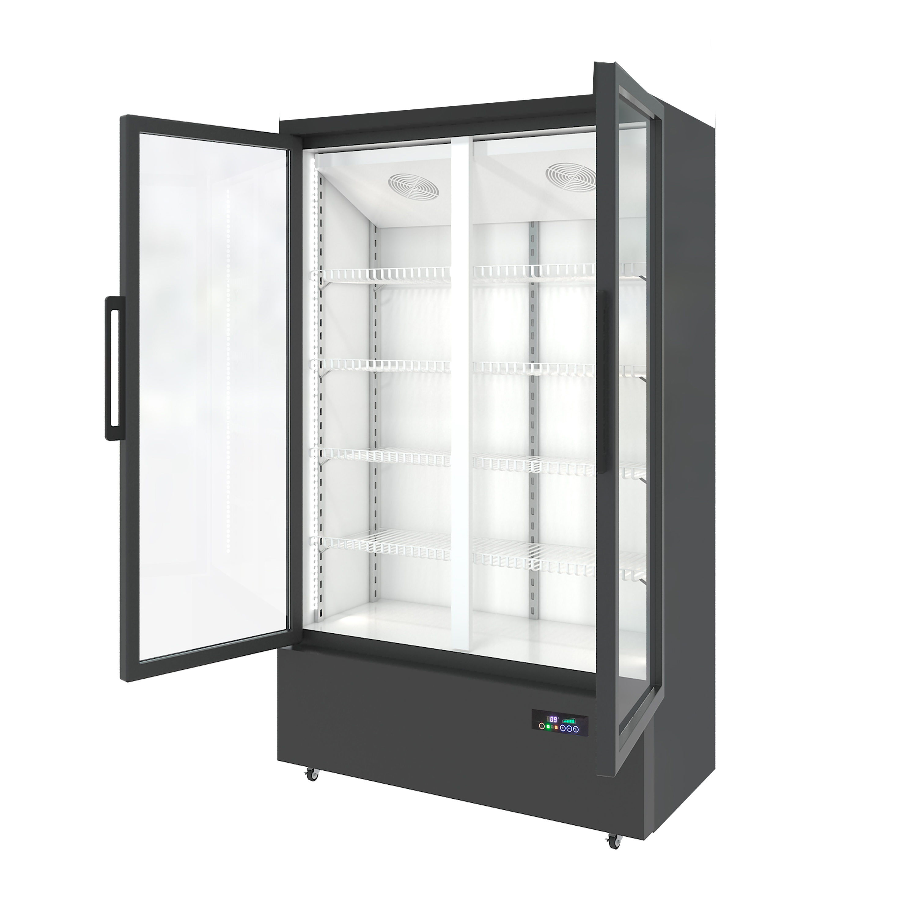 Double glass doors ice cream deep freezer -20 degree LG-1000