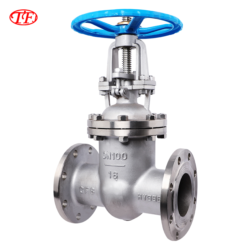 Stainless Steel Flanged Rising Stem Hard-Seal Gate Valve (304 Material/Large-Size Brass Lock Nut) Z41W-16P