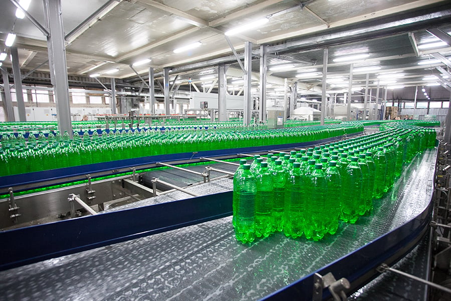 Carbonated beverage filling production line