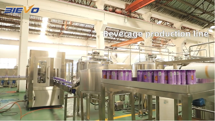 Can filling production line for carbonated beverag